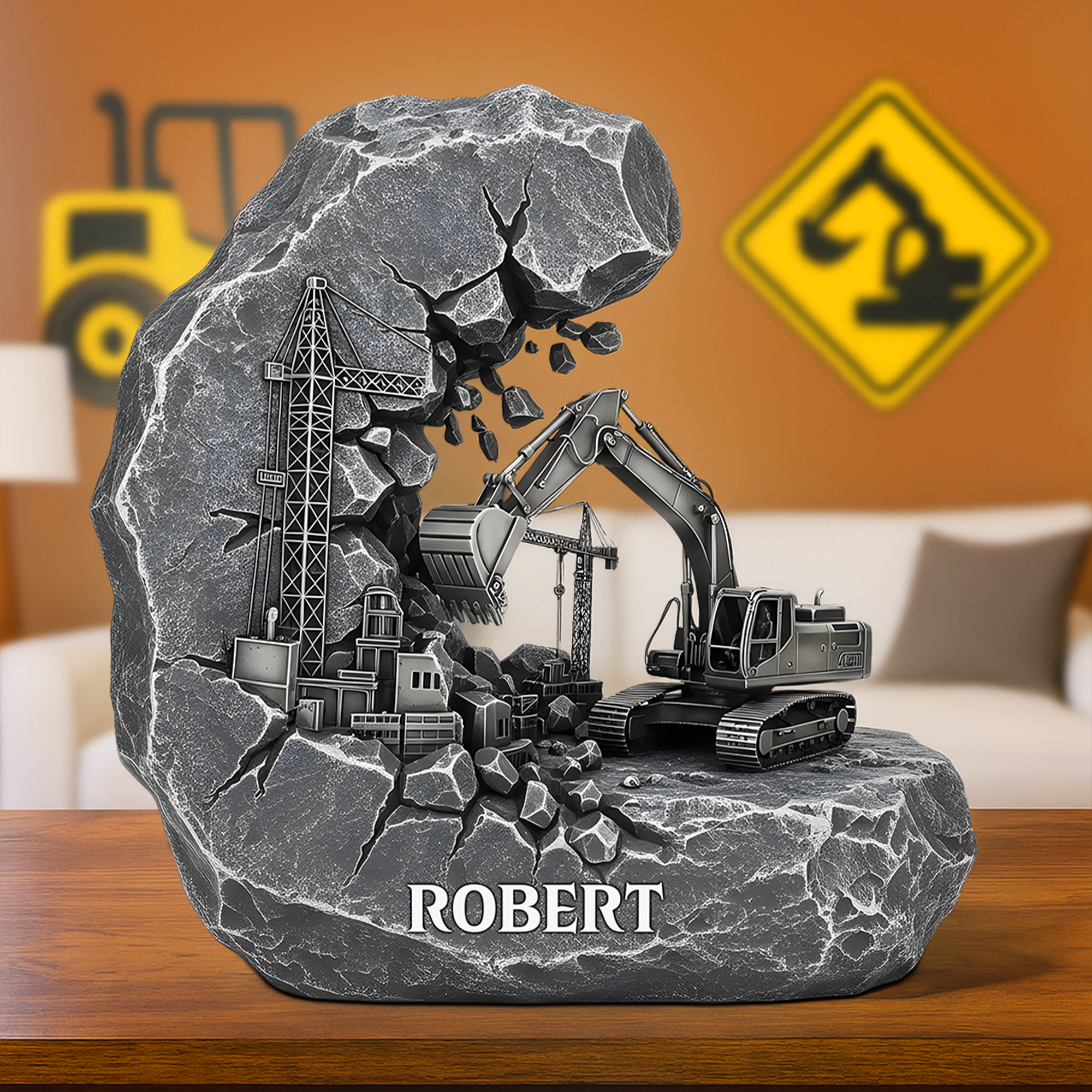 Excavator Operator Acrylic Plaque - Personalized Gifts For  Construction Worker 03qhpu110625