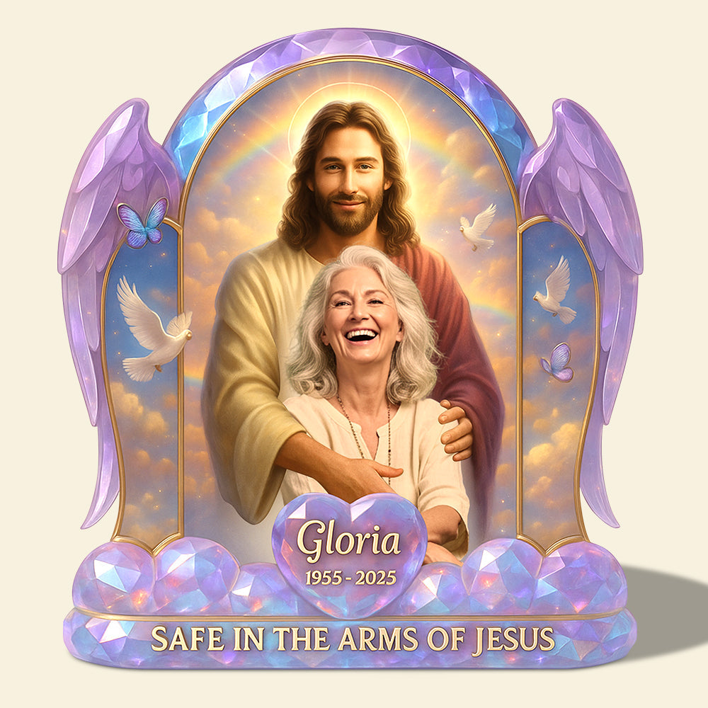 Heaven Memorial Acrylic Plaque Custom Photo Gifts For Heaven 04NADT190525