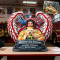 Heroes Live Forever Acrylic Plaque - Personalized Memorial Gift For Firefighter 01HULU300126