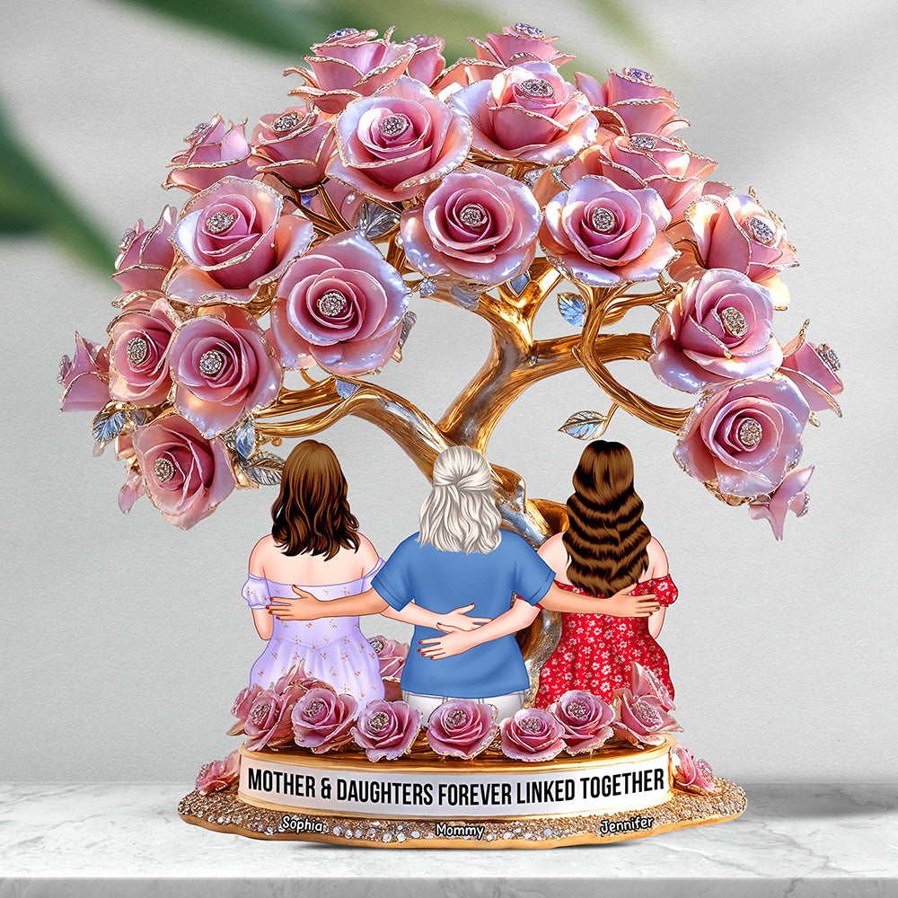 Personalized Gifts For Mom Plaque Mother Daughters Forever Linked Together 06tgqn220425tm
