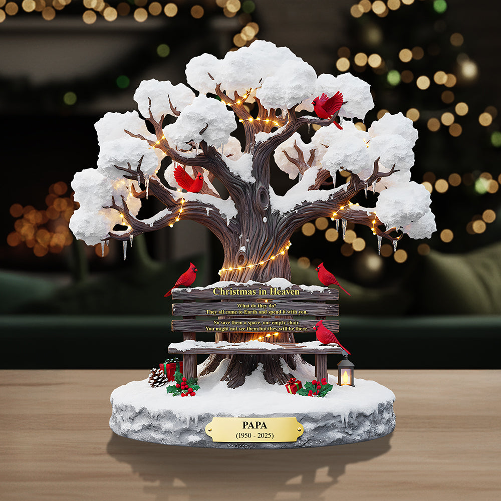 Personalized Christmas Memorial Heaven Gifts For Family Cardinal Acrylic Plaque 04tota230925