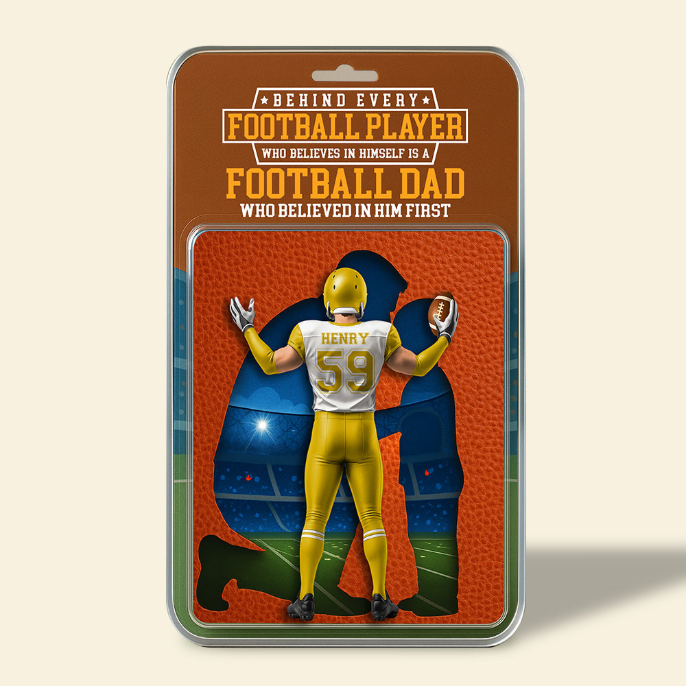 American Football Dad Acrylic Plaque - Personalized Gifts For Father 011OHDT280425