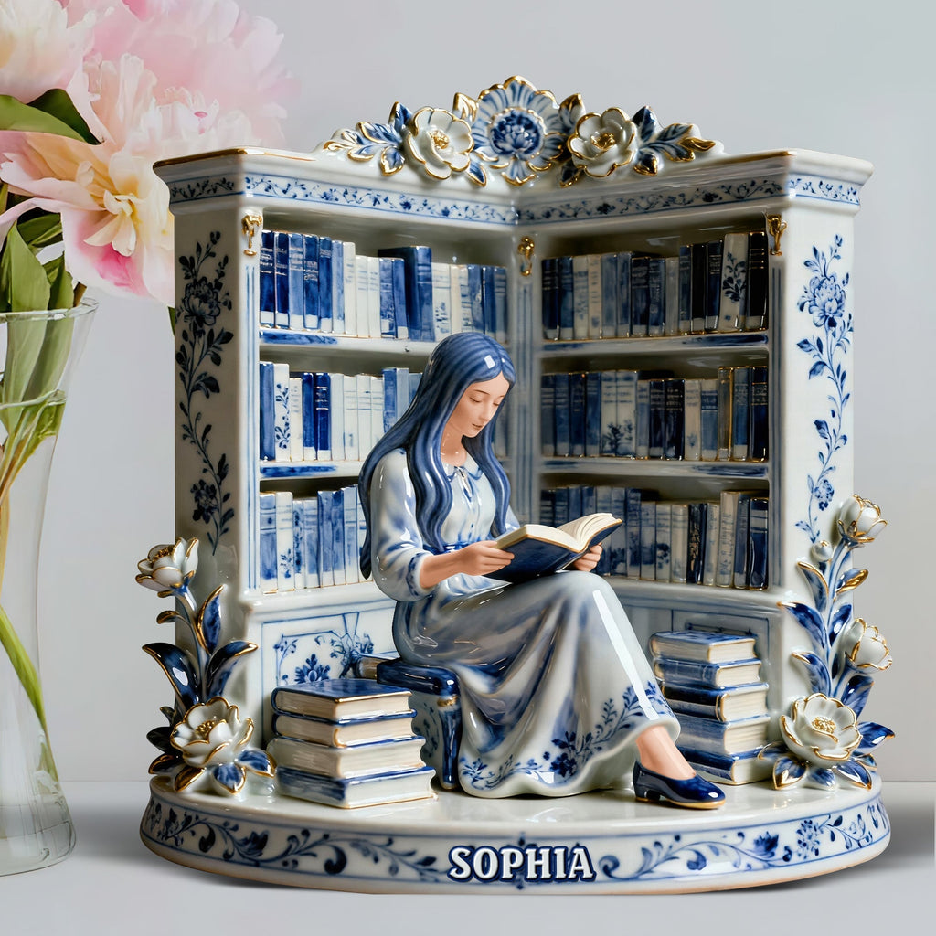 Reading Girl Acrylic Plaque – Personalized Gifts For Book Lovers 01naqn191225