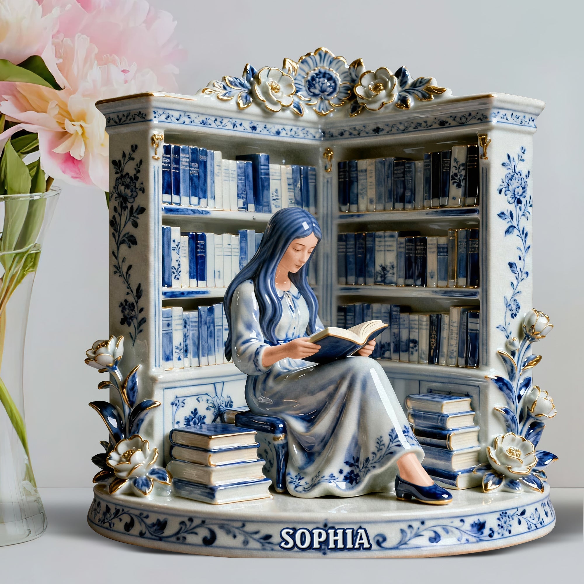 Reading Girl Acrylic Plaque – Personalized Gifts For Book Lovers 01naqn191225