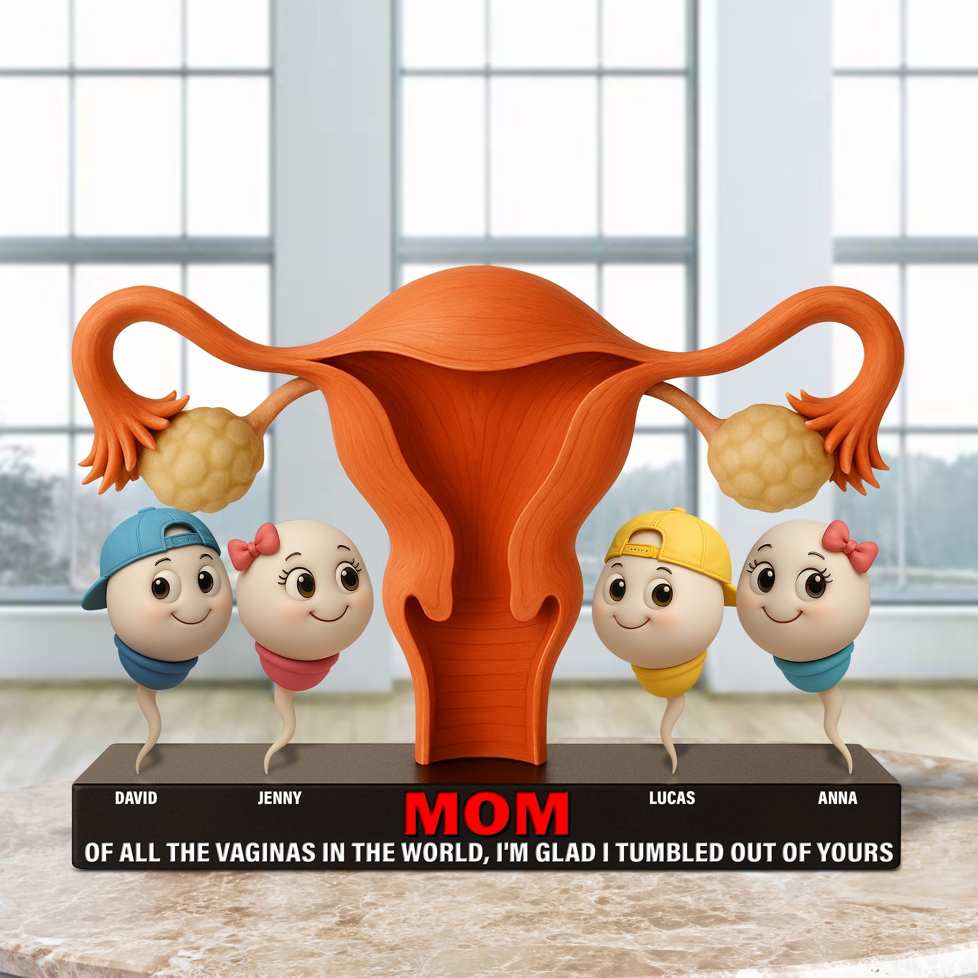 Funny Sperm Plaque Personalized Gifts For Mom 04ohtn240425