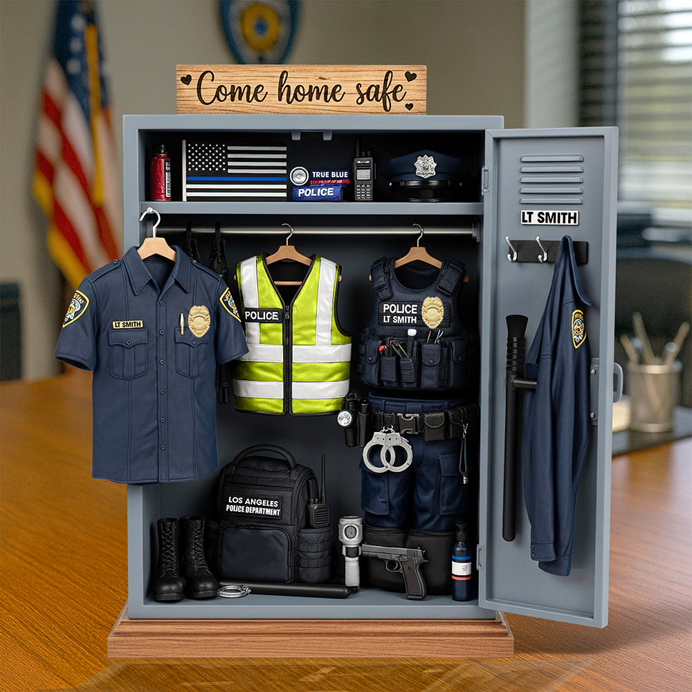 Christmas Police Locker Acrylic Plaque – Personalized Gifts For Officers 03qhqn290525