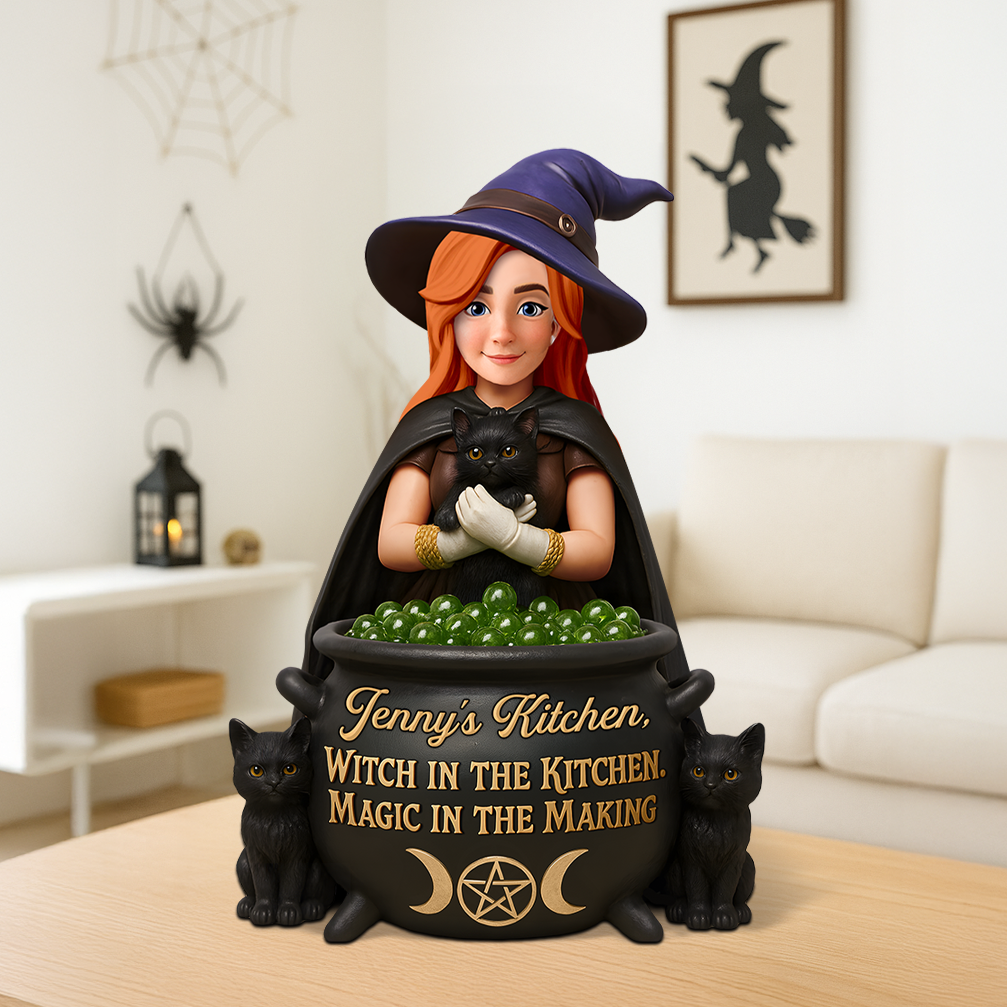 Kitchen Witch Acrylic Plaque - Personalized Gifts For Witches 01ohpu170625