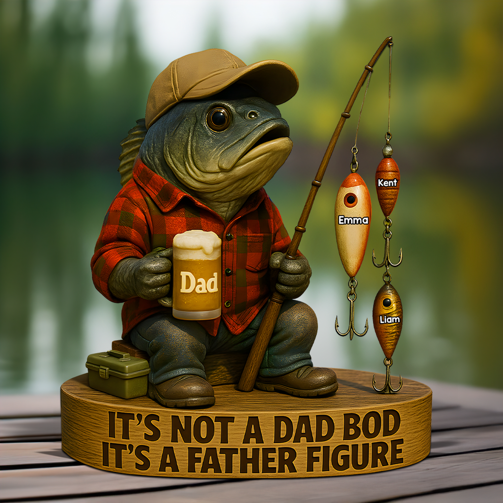 Fishing Dad Acrylic Plaque - Personalized Gift For Dad 03XQPU020525