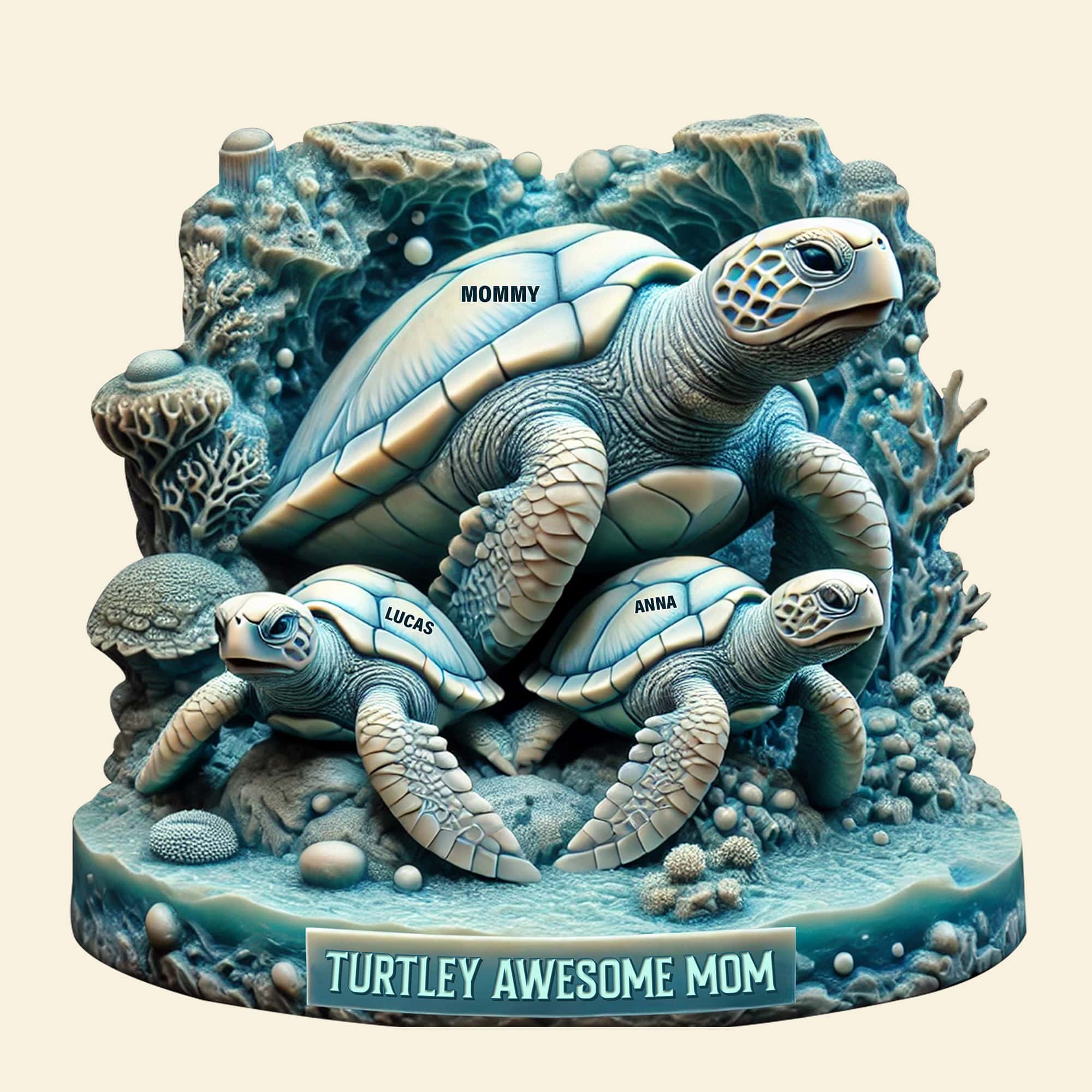 Sea Turtle Plaque Personalized Gifts For Mom 02qhtn0030525