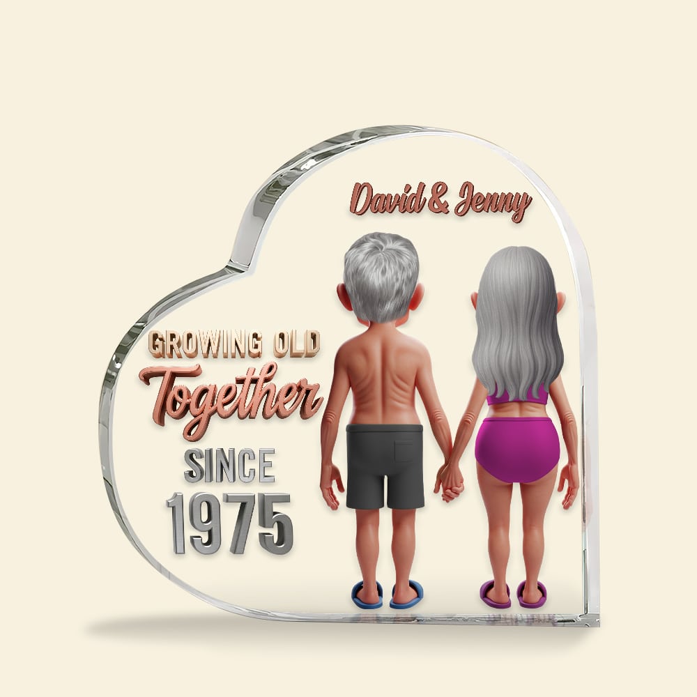 Personalized Funny Gifts For Old Couple Heart Plaque 03ohtn090725