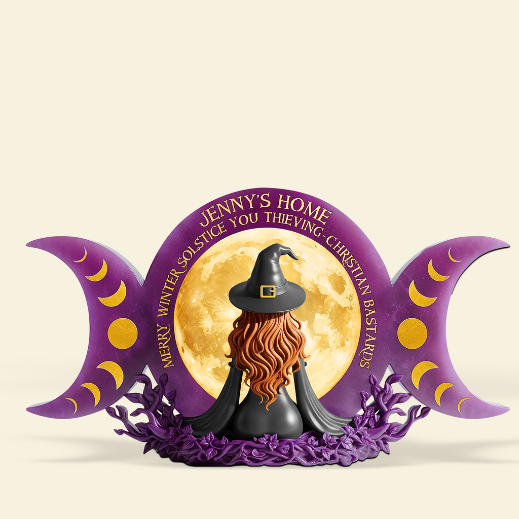 Witch Plaque - Personalized Gifts For Magic Lovers 02ohpu300525