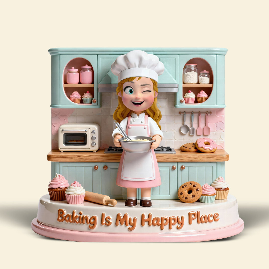 Baking Girl Acrylic Plaque - Personalized Gifts For Baking Lovers 01pgqn090226
