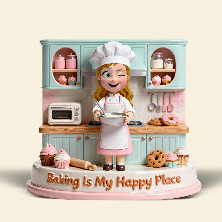 Baking Girl Acrylic Plaque - Personalized Gifts For Baking Lovers 01pgqn090226