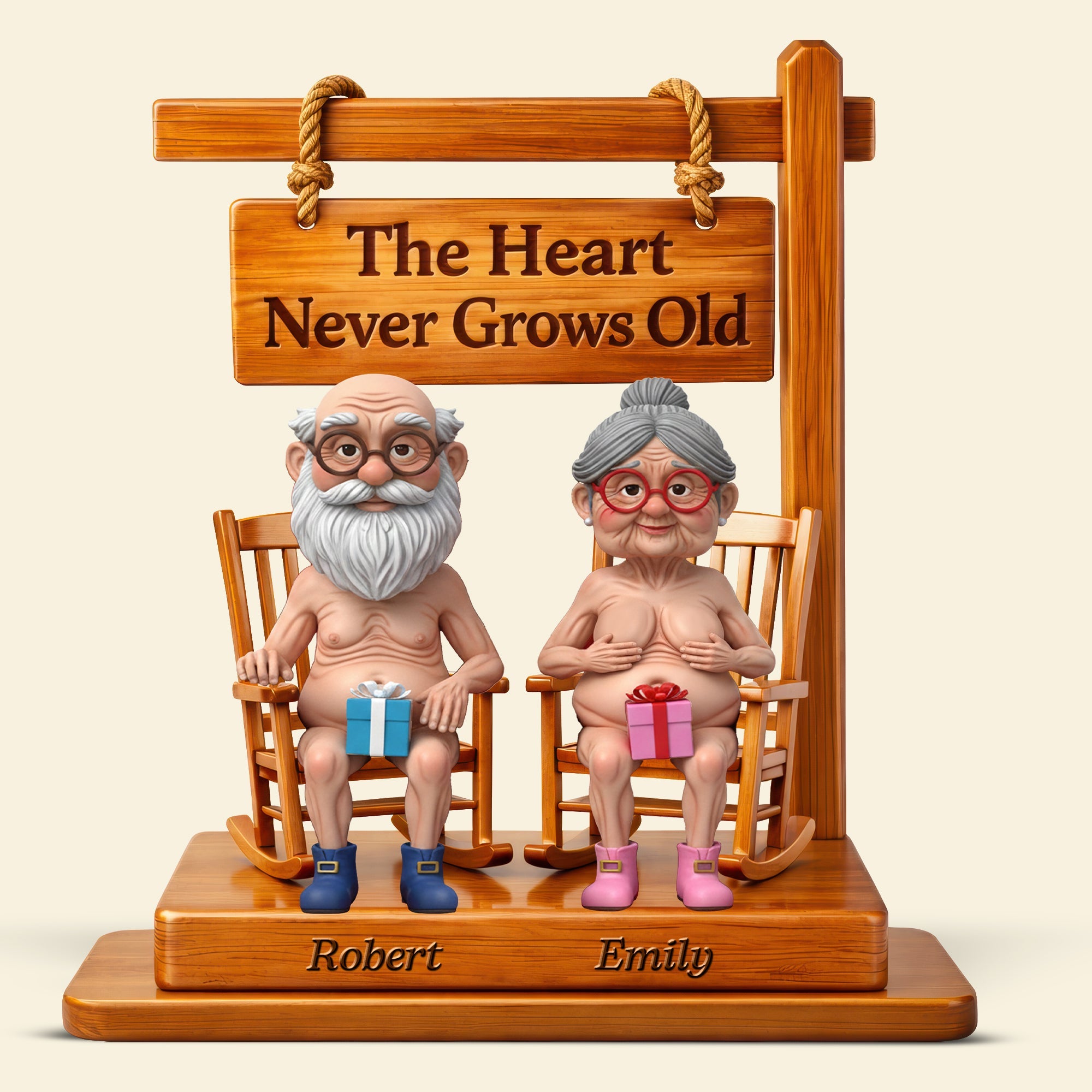 Naughty Old Couple Acrylic Plaque - Personalized Gifts For Couples 04ohqn020226