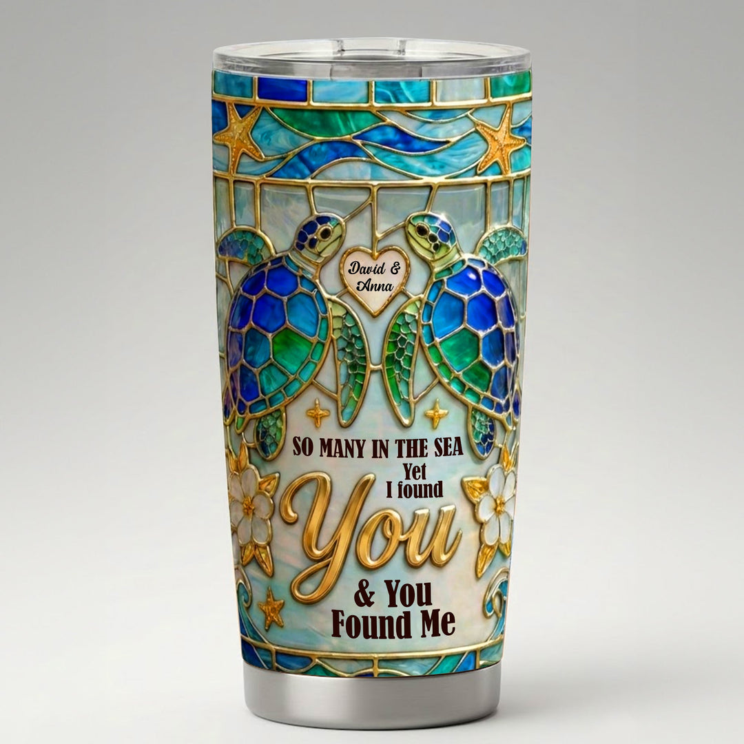 Ocean Love Tumbler - Personalized Gifts For Couple Tumbler 05TOTN150126