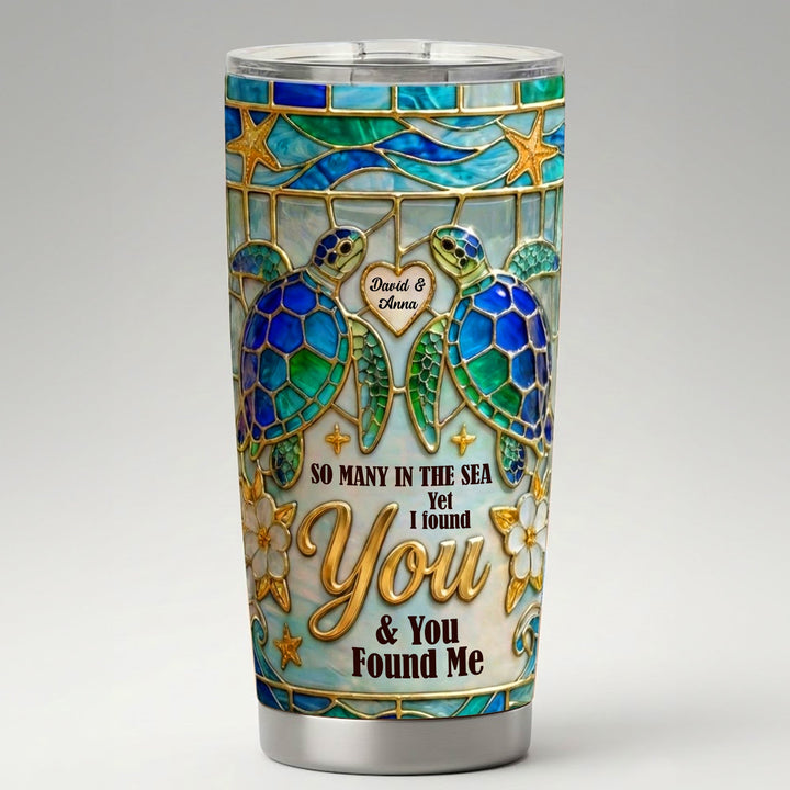 Ocean Love Tumbler - Personalized Gifts For Couple Tumbler 05TOTN150126