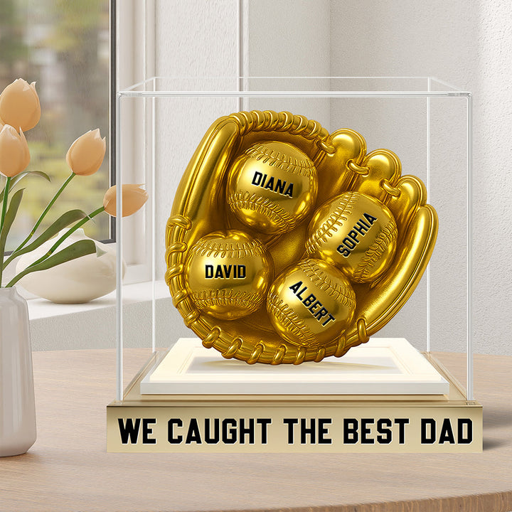 Baseball Dad Acrylic Plaque Personalized Gifts For Dad 02TGQN170525