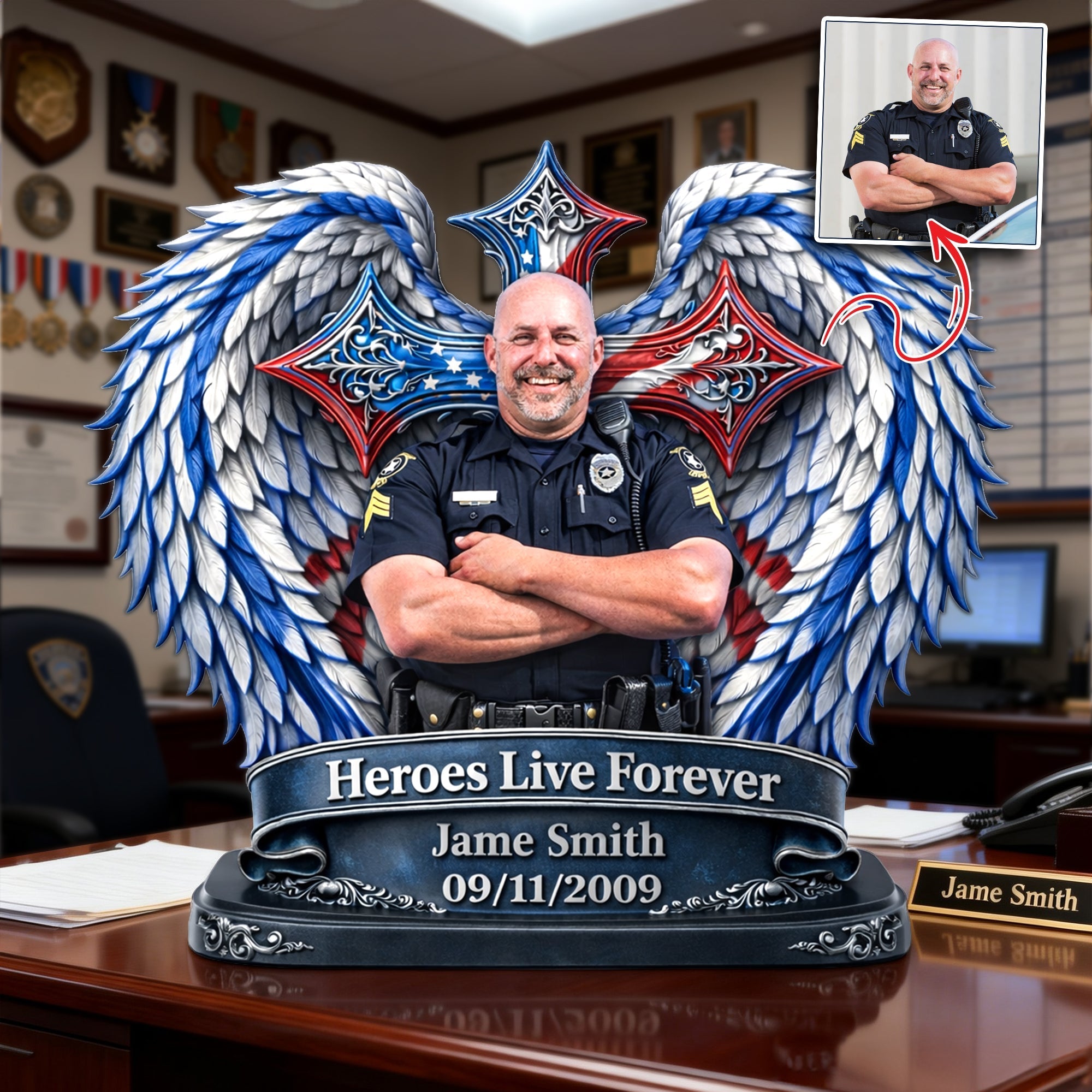 Always Remembered Office Workers Plaque - Personalized Memorial Gift For Office Workers 02HULU300126