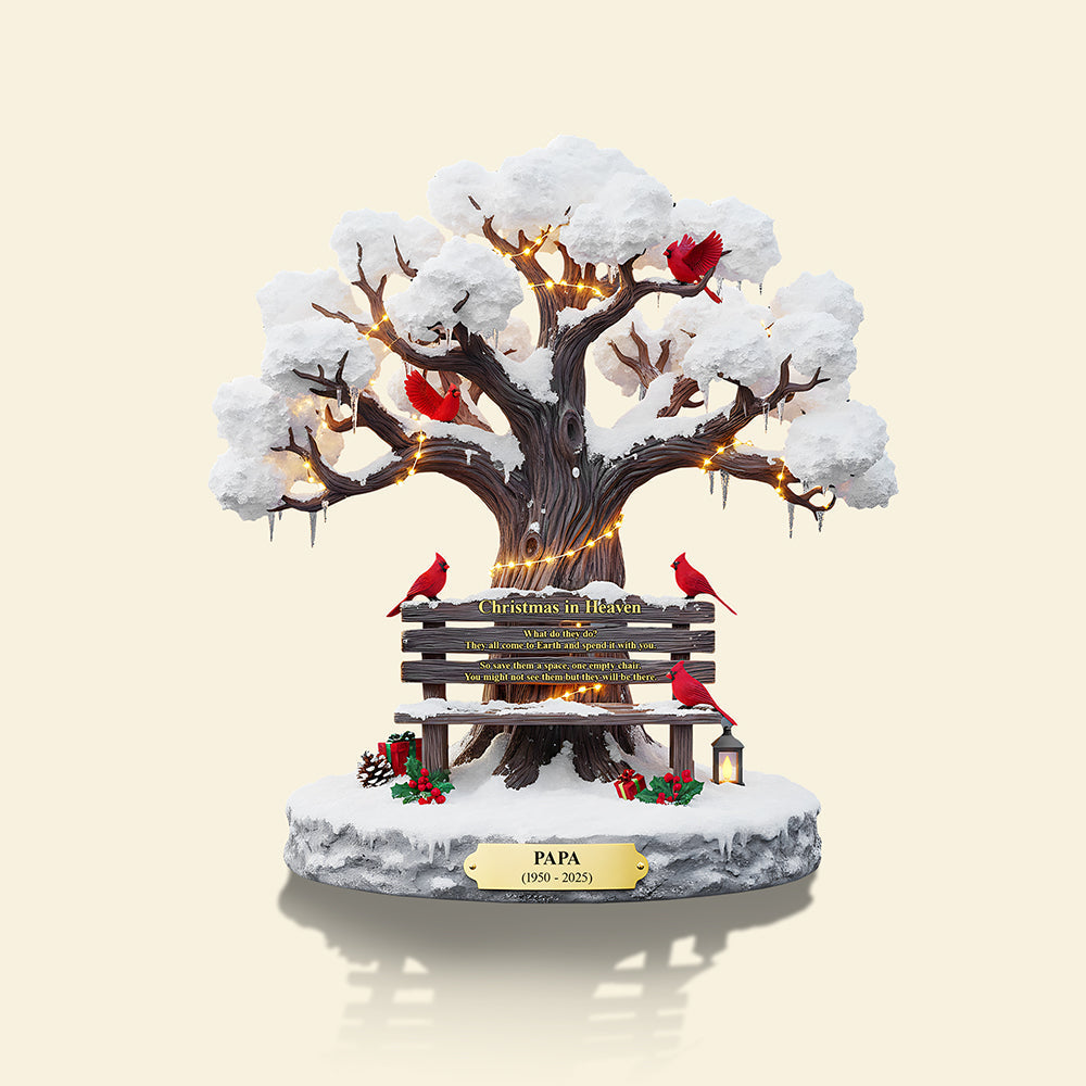Personalized Christmas Memorial Heaven Gifts For Family Cardinal Acrylic Plaque 04tota230925