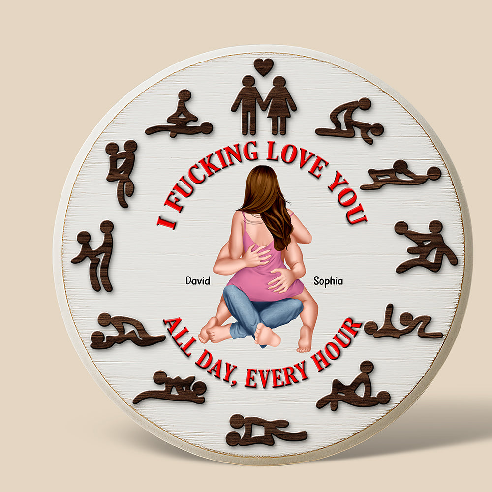 Naughty Couple Plaque - Personalized Gifts For Couple 05ohqn050525