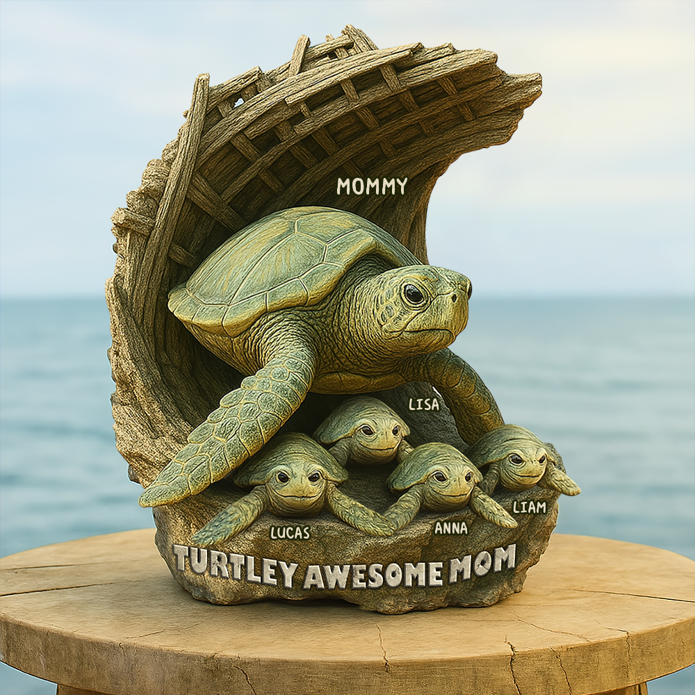 Personalized Gifts For Mom Acrylic Plaque, Turtley Awesome Mother 03tgpu050425