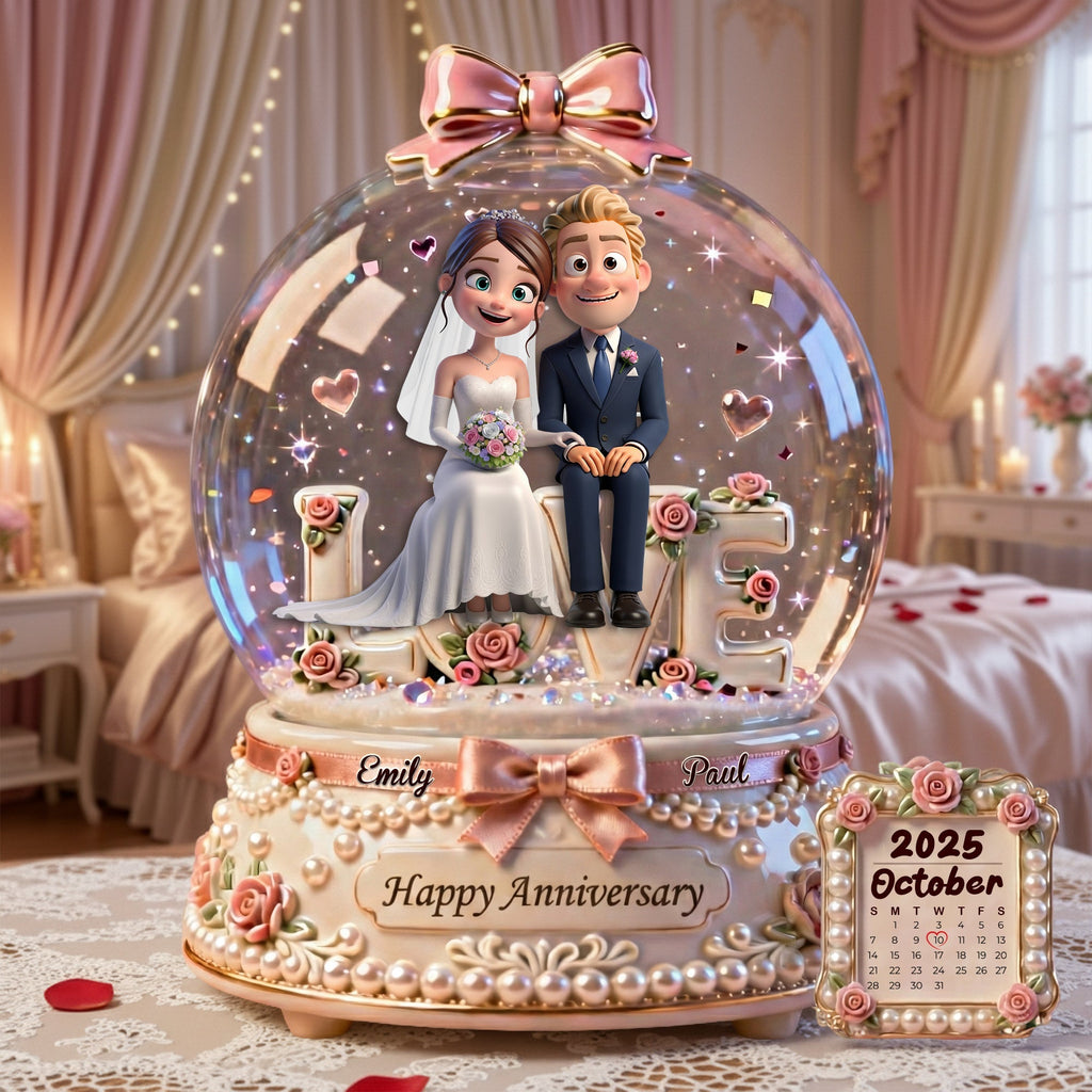Romantic Wedding Couple Acrylic Plaque - Personalized Gifts For Couples 06TGLU220126