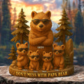 Papa Bear Acrylic Plaque - Personalized Gifts For Father 03TOQN260425