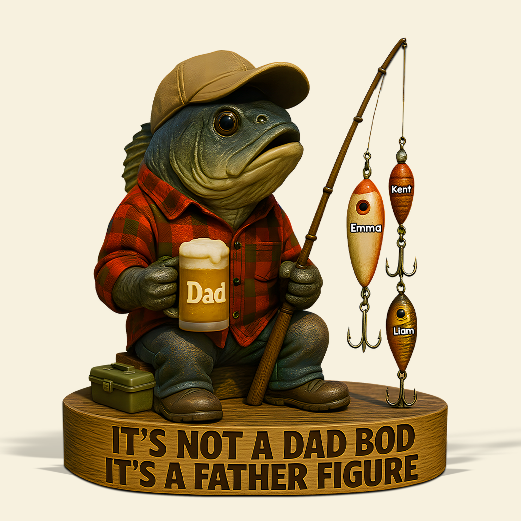 Fishing Dad Acrylic Plaque - Personalized Gift For Dad 03XQPU020525