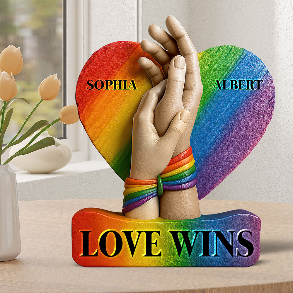 LGBT Couple Acrylic Plaque - Personalized Gifts For Couple 01huqn130525