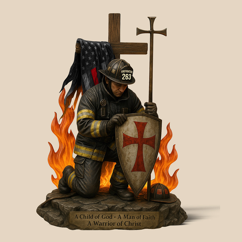 Knight Templar Acrylic Plaque - Personalized Gifts For Firefighter 01qhqn190525