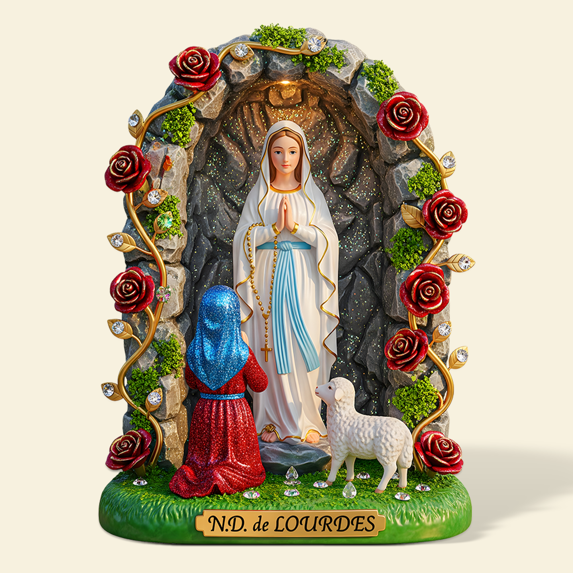 Virgin Mary Plaque - Personalized Gifts For Virgin Mary Lovers 02ohpu300625