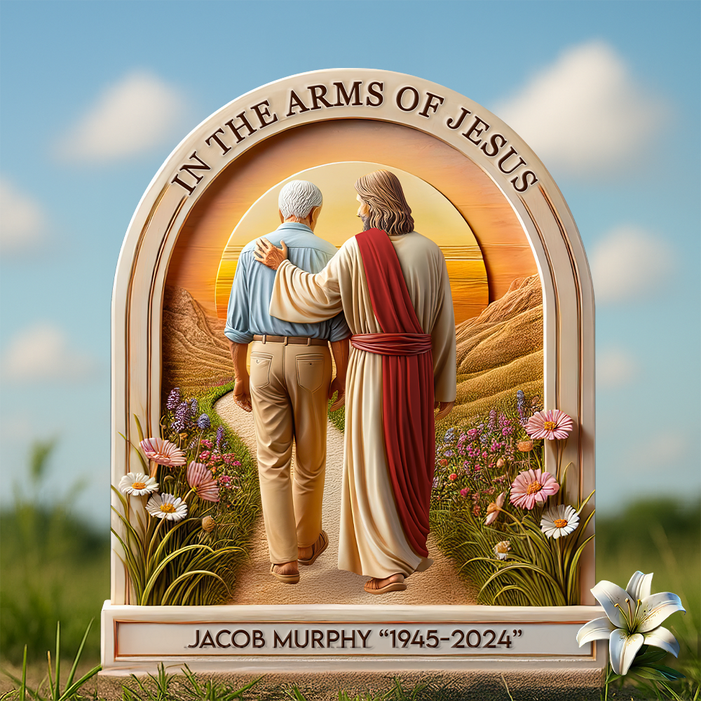 Heaven Jesus Plaque - Personalized Memorial Gifts 02hupu160425