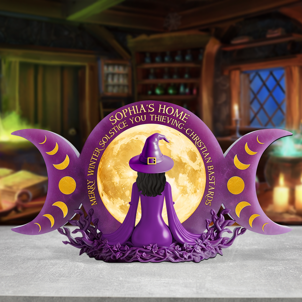 Witch Plaque - Personalized Gifts For Magic Lovers 02ohpu300525