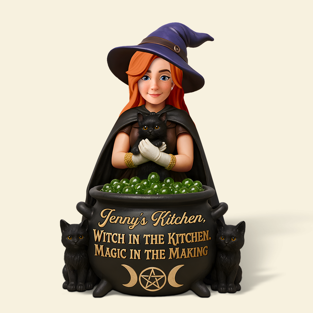 Kitchen Witch Acrylic Plaque - Personalized Gifts For Witches 01ohpu170625