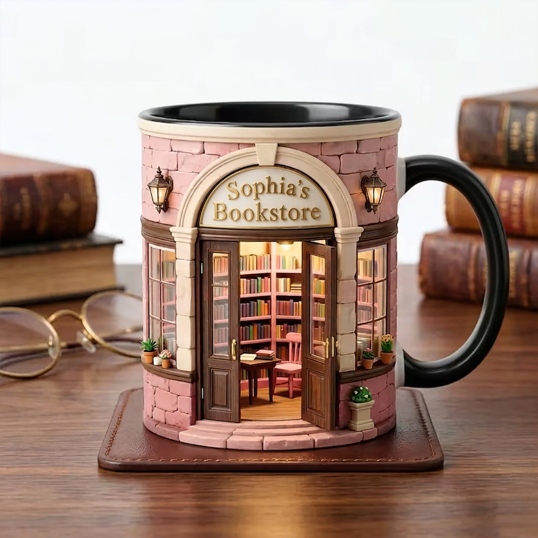 Custom Bookstore Mug - Personalized Coffee Mug - Book Lover Gifts