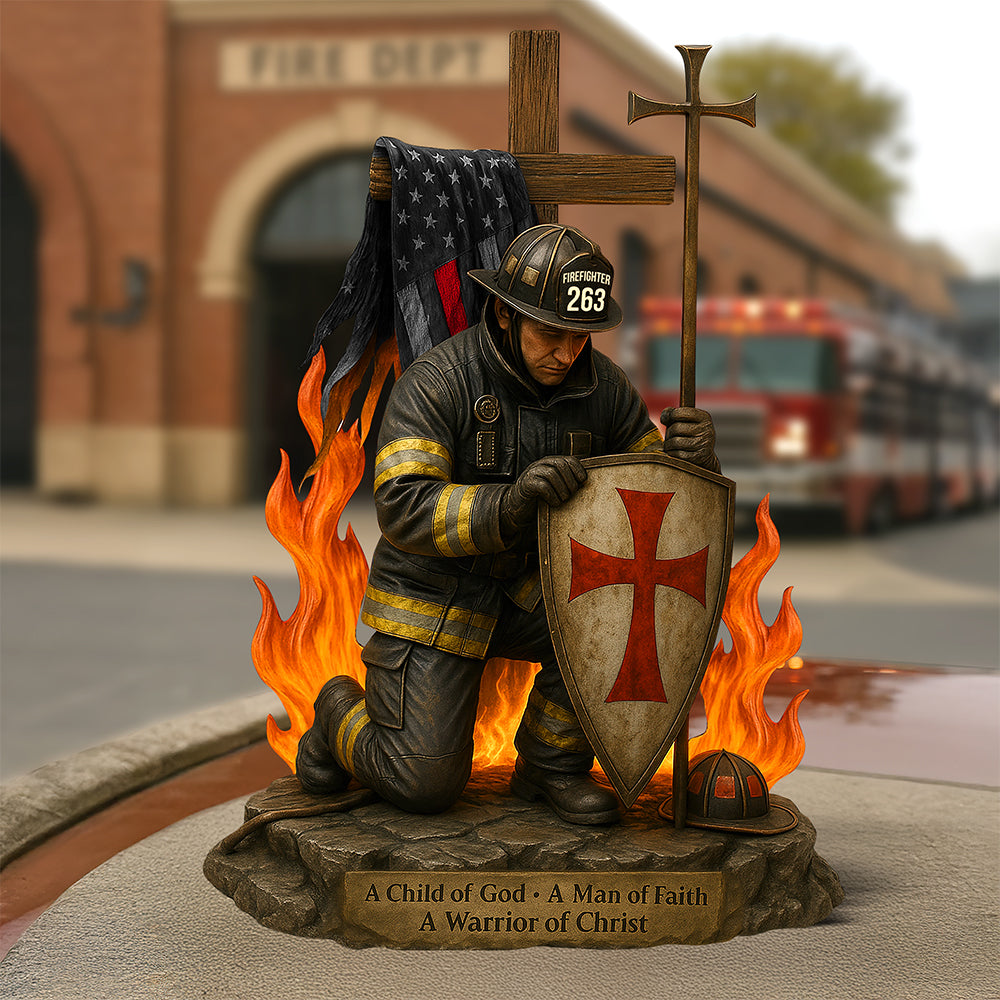 Knight Templar Acrylic Plaque - Personalized Gifts For Firefighter 01qhqn190525
