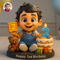 Custom Baby Birthday Themed Pixar Style Portrait Decorative Figurine