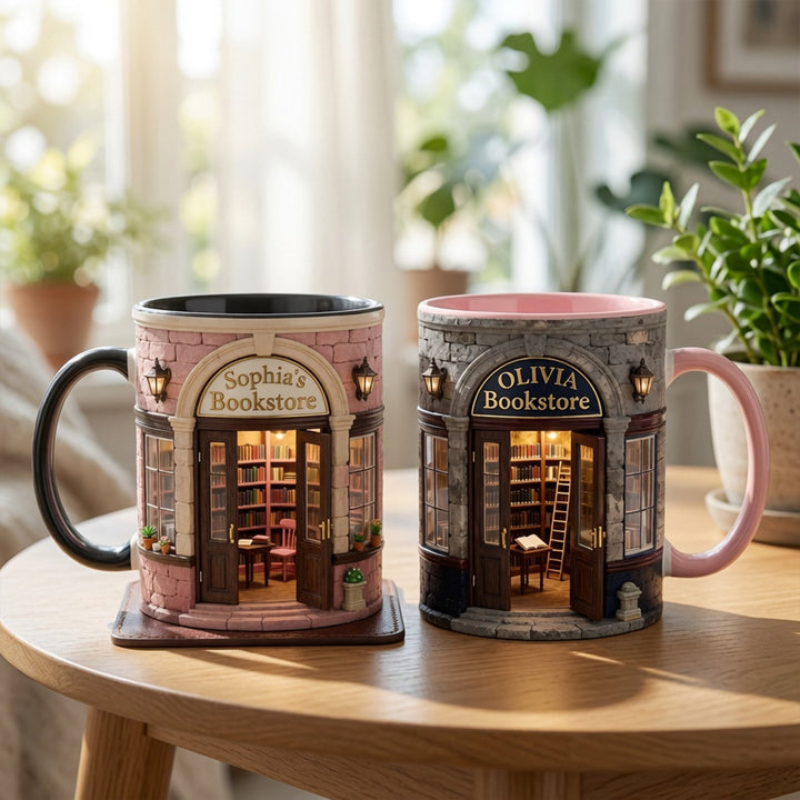 Custom Bookstore Mug - Personalized Coffee Mug - Book Lover Gifts