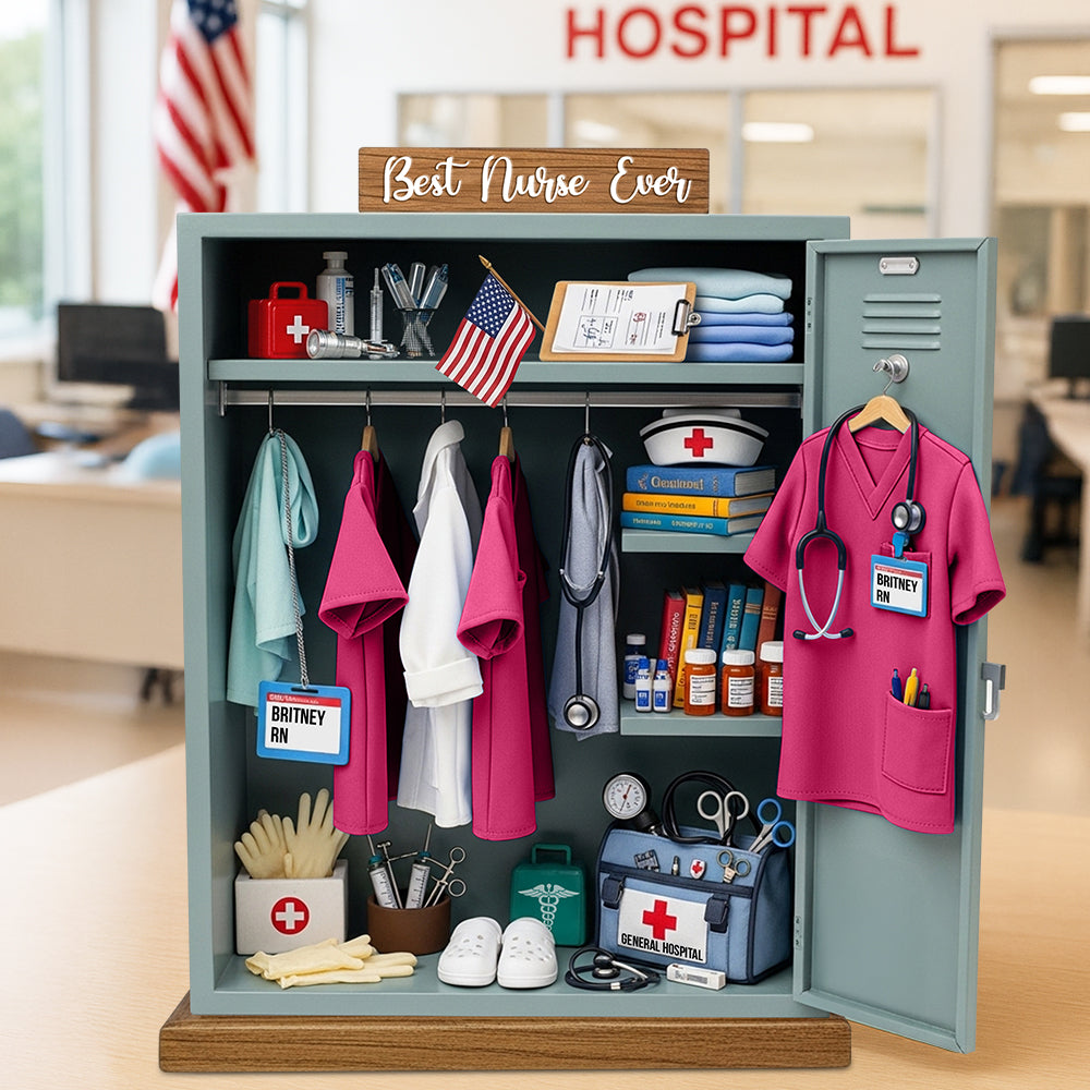 Nurse Personal Locker Acrylic Plaque Personalized Christmas Gifts For Nurse 05qhdt050625