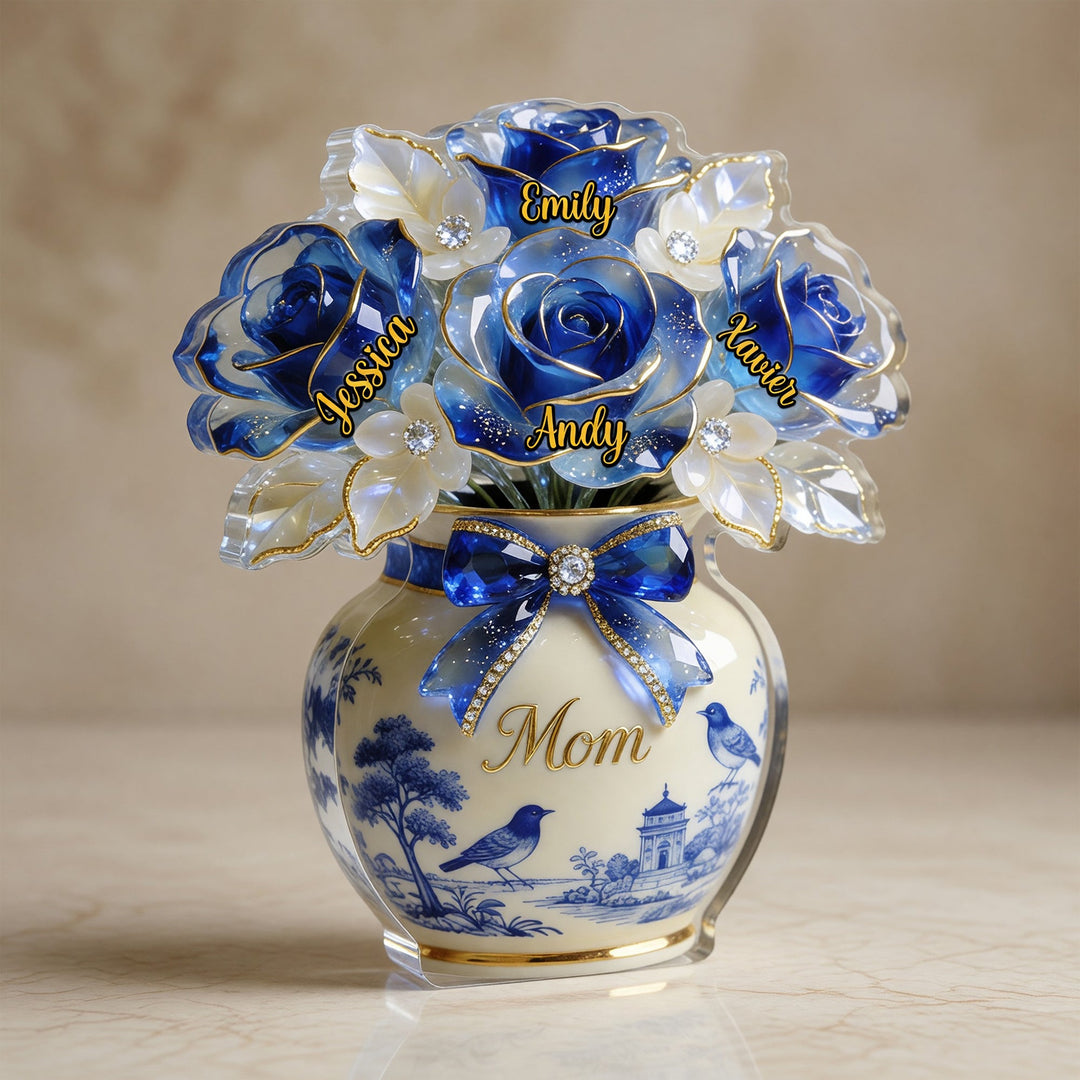 Toile De Jouy Mother Acrylic Plaque - Personalized Gifts For Mothers 02pgmg090326
