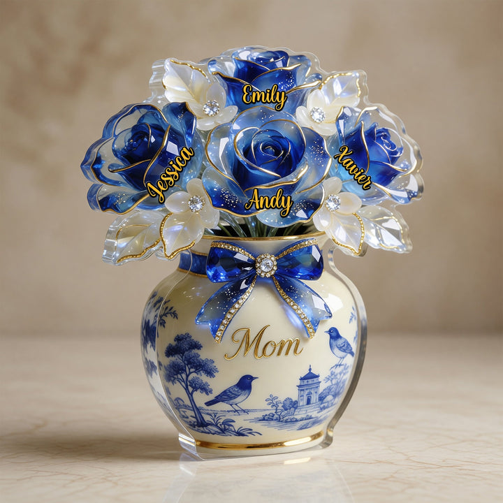 Toile De Jouy Mother Acrylic Plaque - Personalized Gifts For Mothers 02pgmg090326