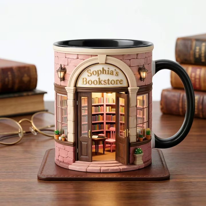 Custom Bookstore Mug - Personalized Coffee Mug - Book Lover Gifts
