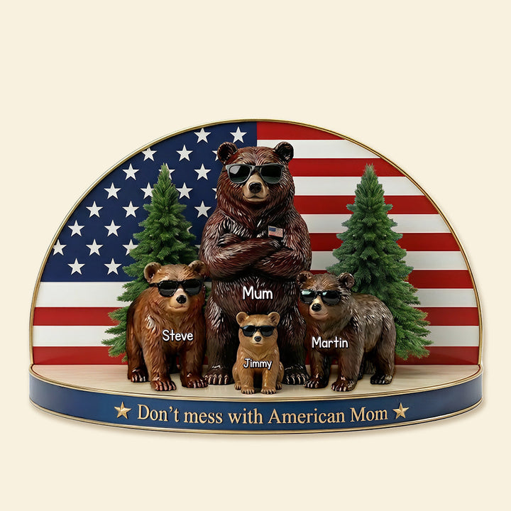 Bear Family Acrylic Plaque - Personalized Gifts For Mom 031TOMG030326