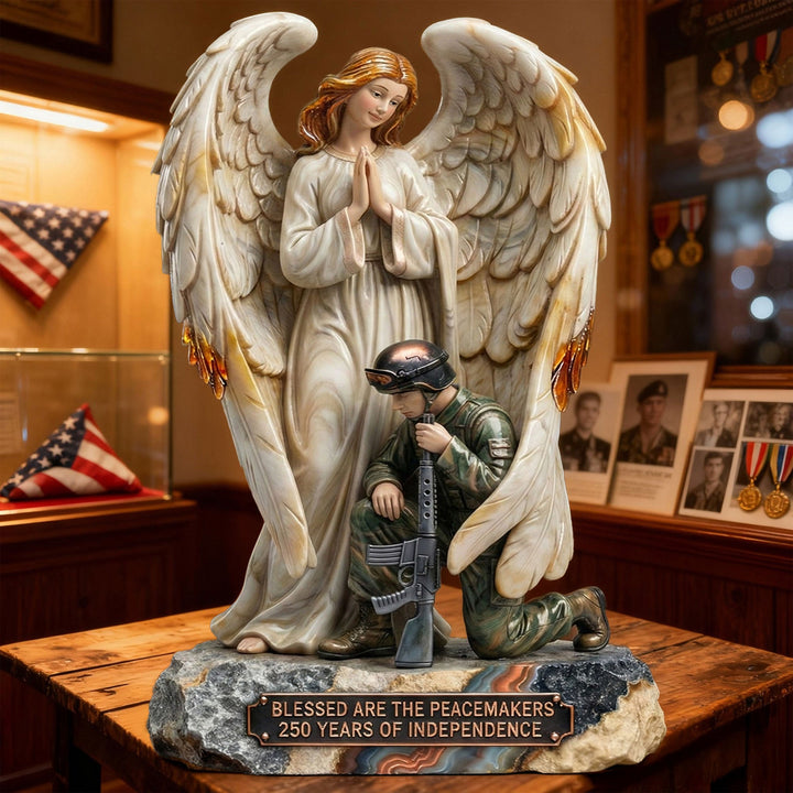 Veteran Guardian Angel Acrylic Plaque, Personalized Gifts For Veteran 02QHTI280126