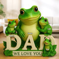 Frog Dad Plaque - Personalized Gifts For Dad 02huti100525