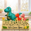 Personalized Gifts For Mom Plaque Dinosaur Mama And Little Ones 04nati150425
