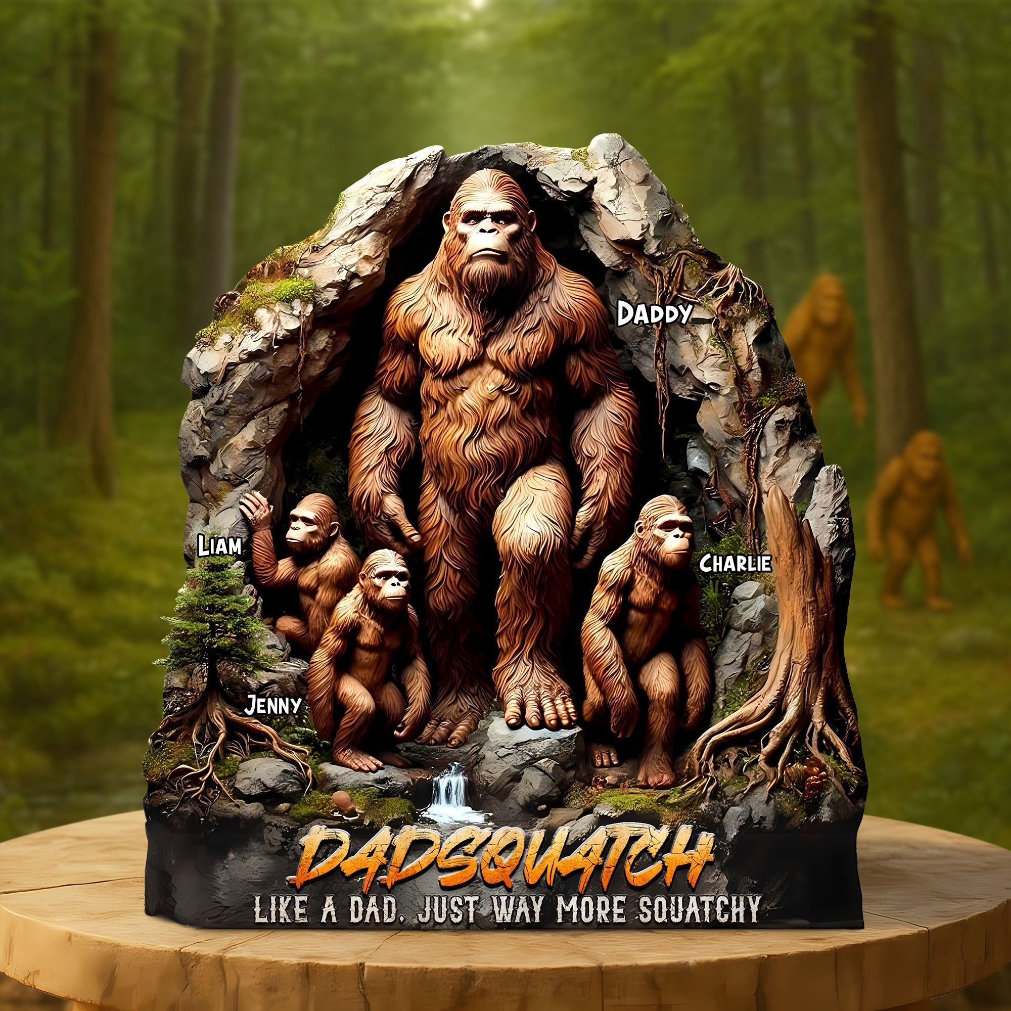 Personalized Gifts For Dad Plaque Father's Day Dadsquatch