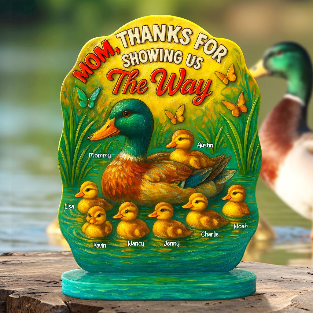 Personalized Gifts For Mom Plaque Thanks For Showing Us The Way