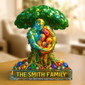 Tree Family Plaque - Personalized Gifts For Family 03huti070525