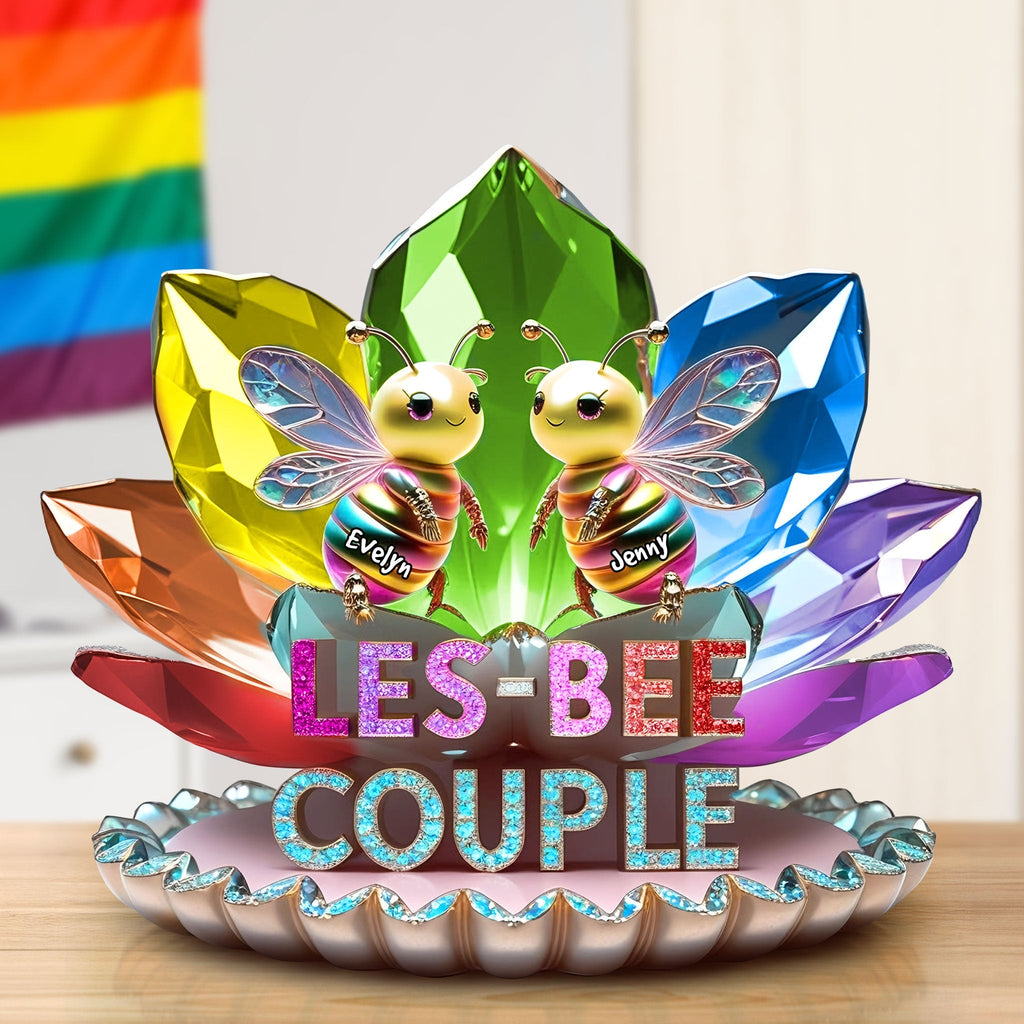 Bee Couple Acrylic Plaque - Personalized Gifts For LGBT Couple 05TGTI280525